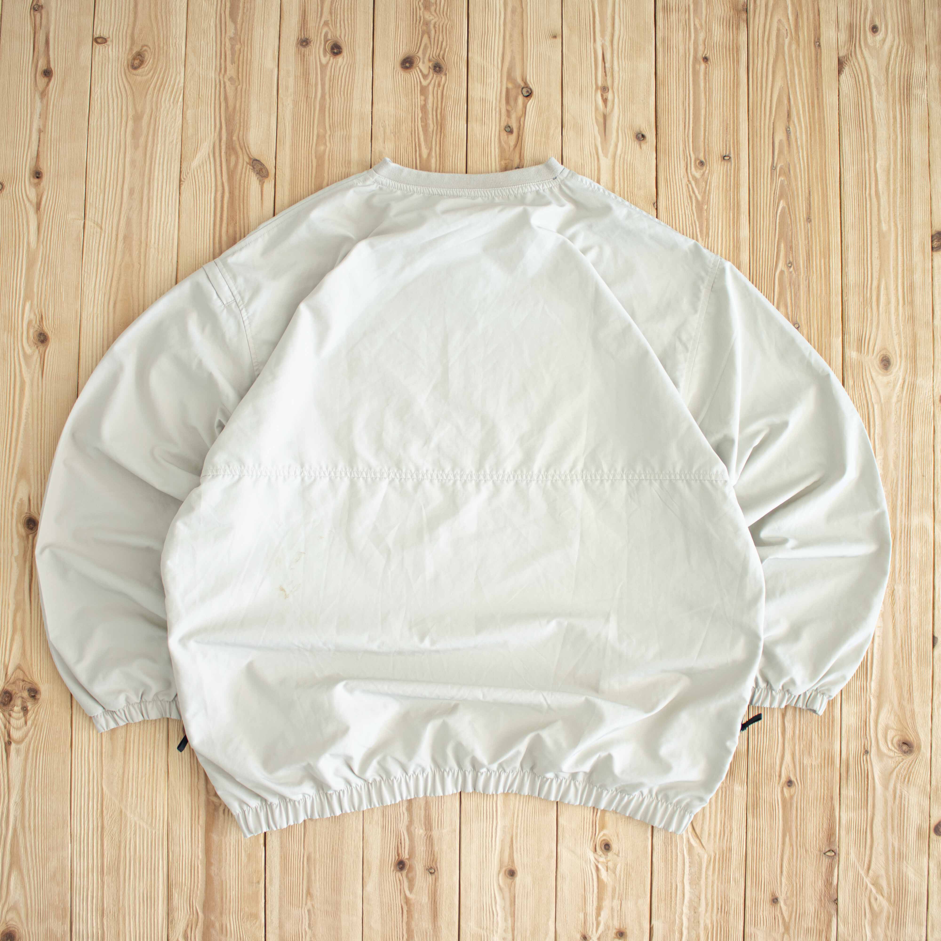 (XL/XXL) Reebok Membership Vintage Embroidered Windbreaker Beige