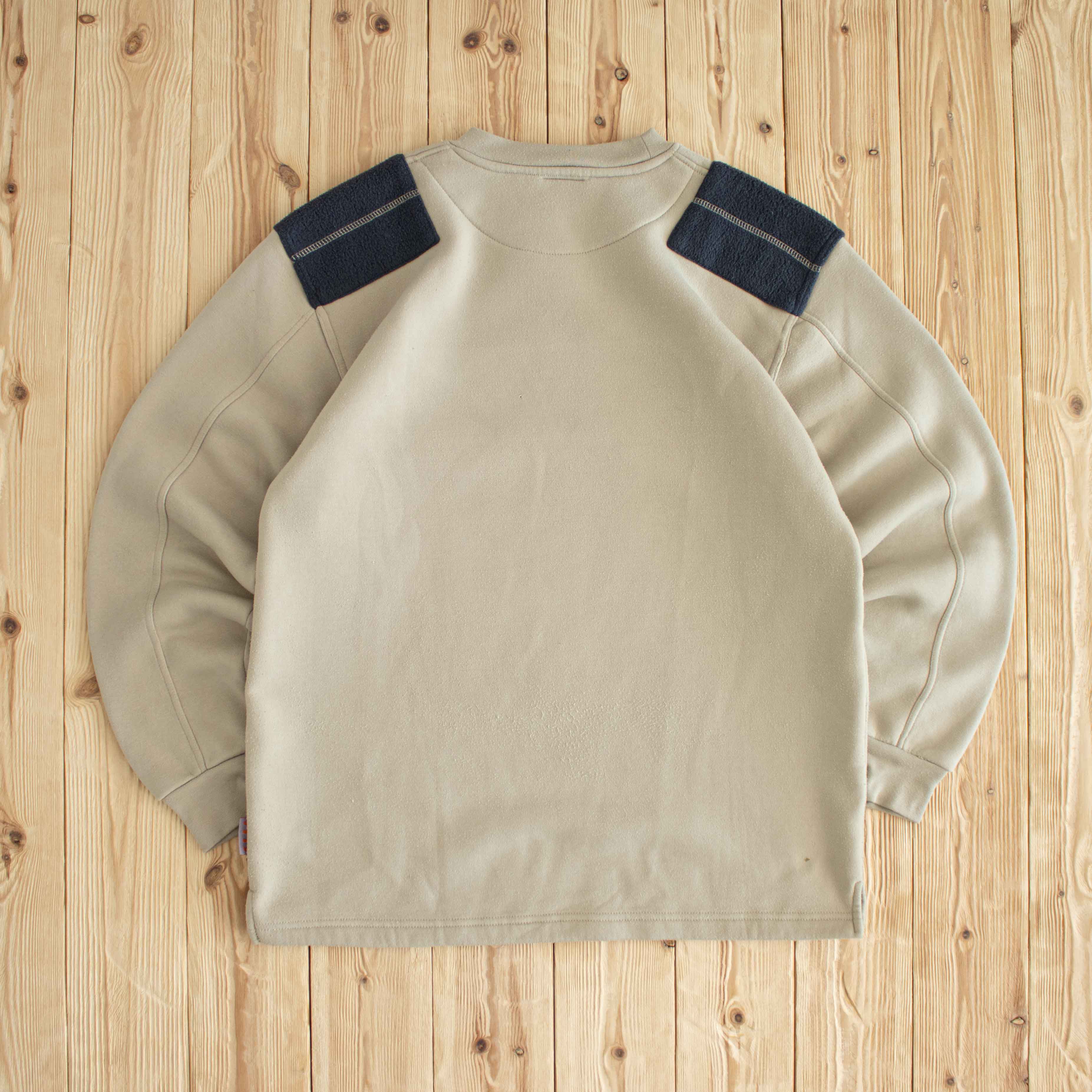 (M/L) Nike Premier Vintage Embroidered Sweatshirt Beige