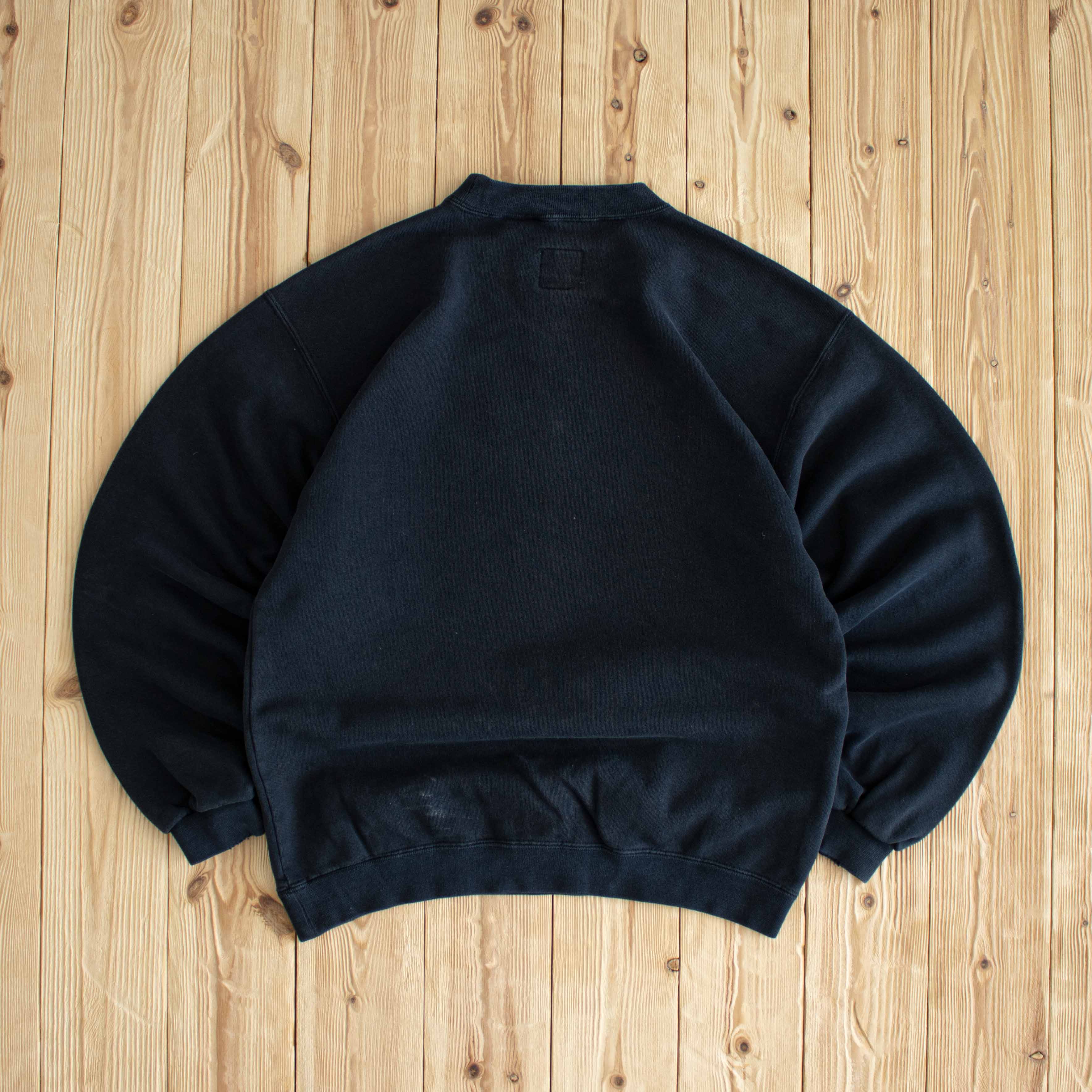 (M) Nike Spell Out Vintage Fluffy Embroidered Sweatshirt Black