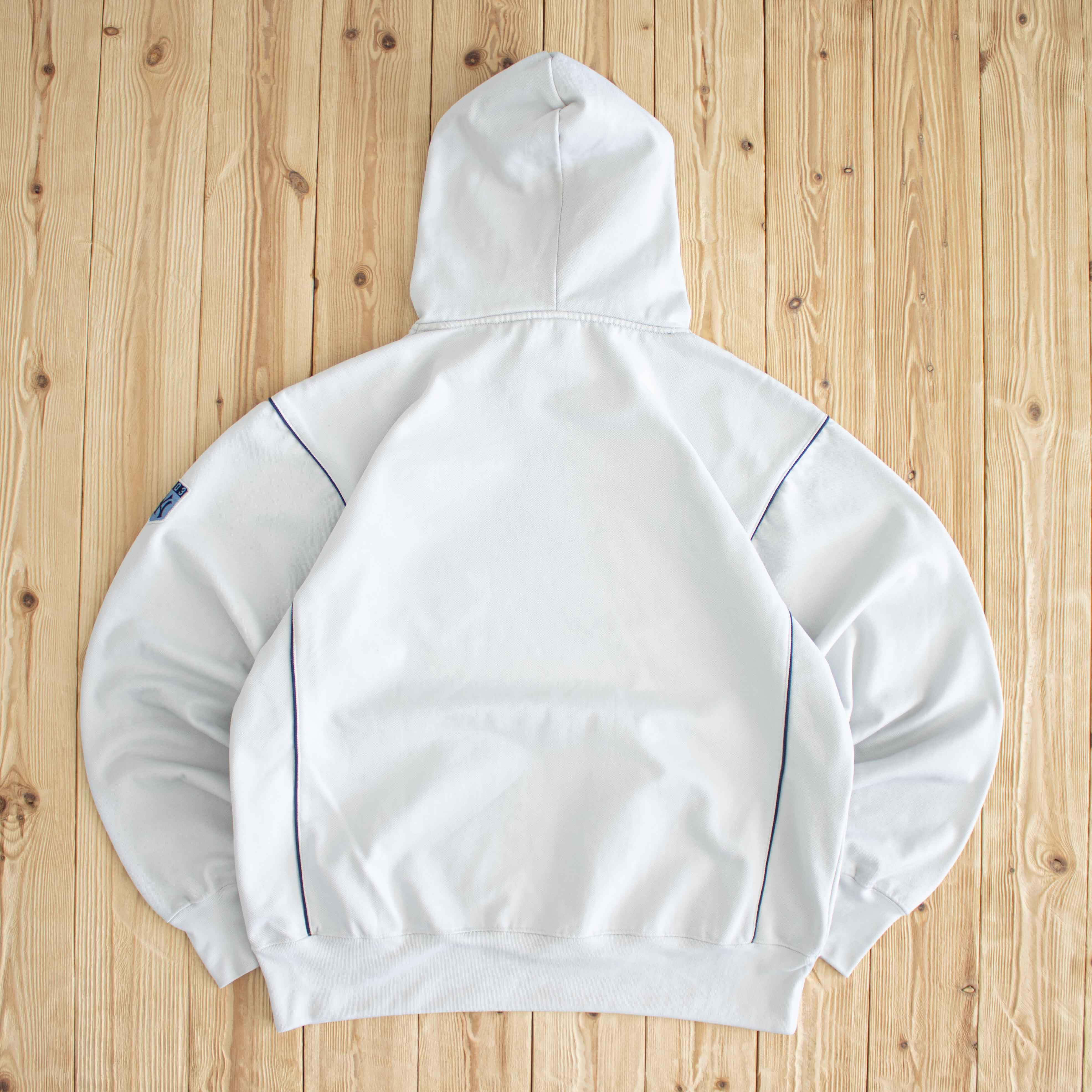 (L) MLB New York Yankees Vintage Embroidered Hoodie White