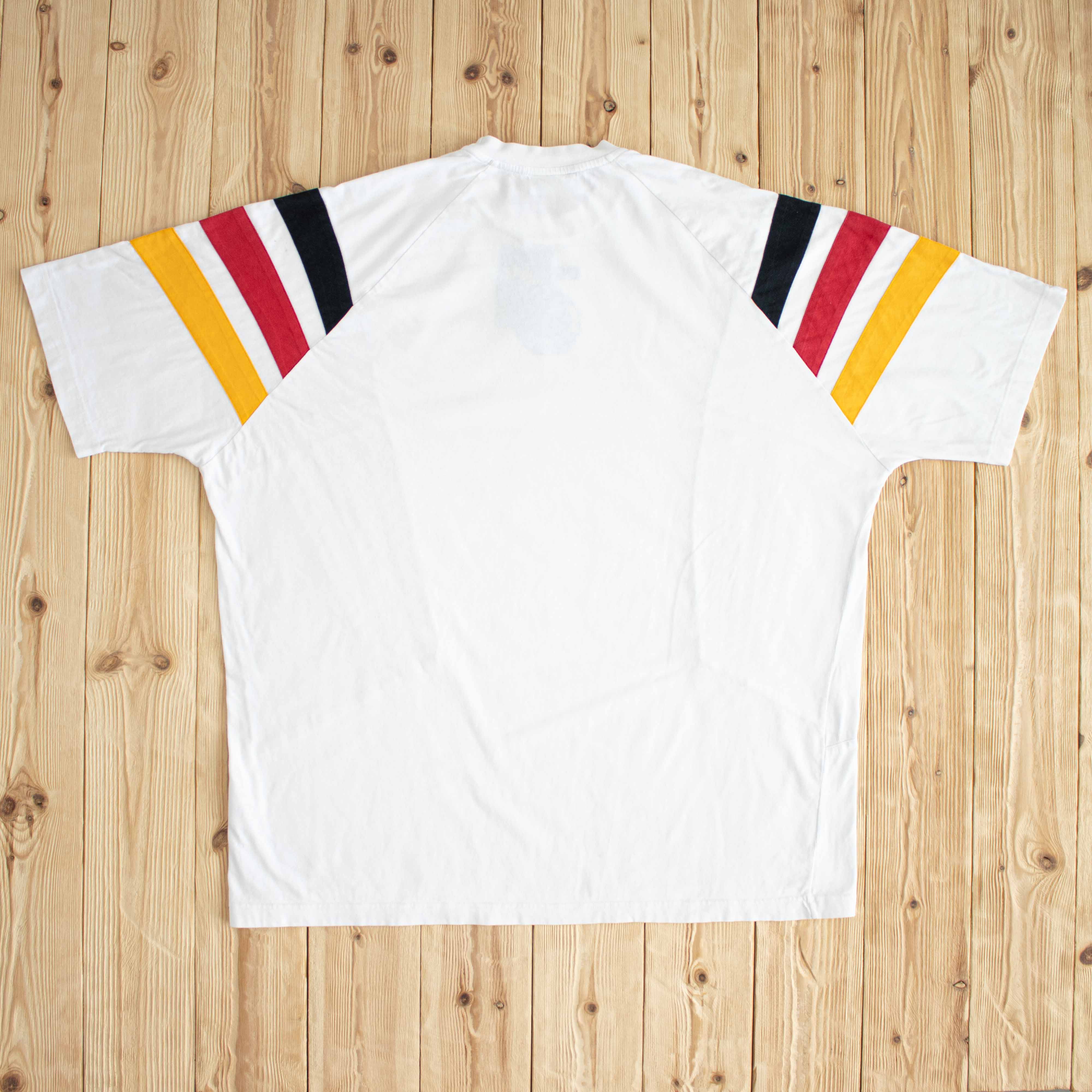 (XL) 1996 Adidas Deutscher Fussball-Bund Vintage Embroidered T-Shirt White