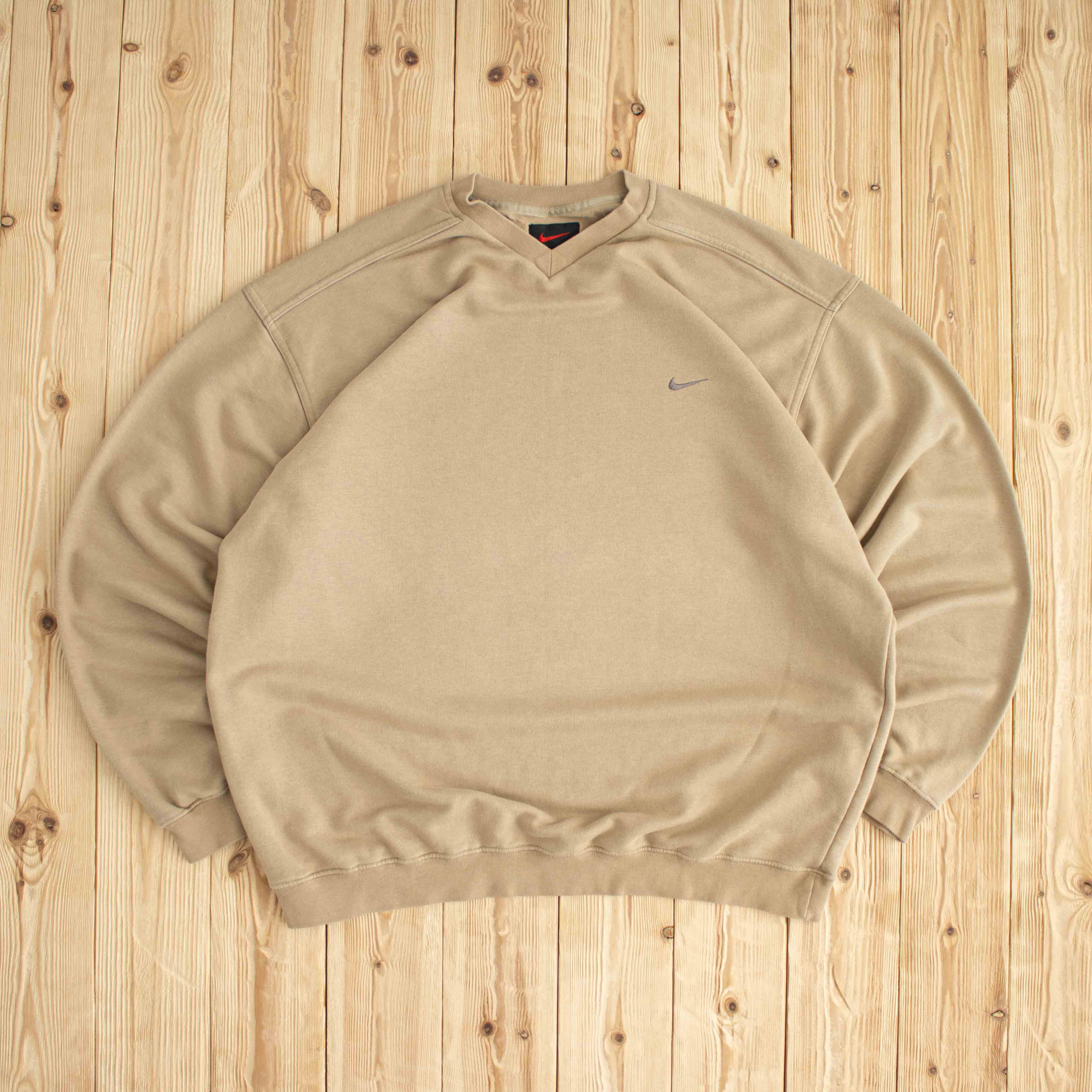 (XL) Nike Vintage Essential Embroidered Sweatshirt Brown