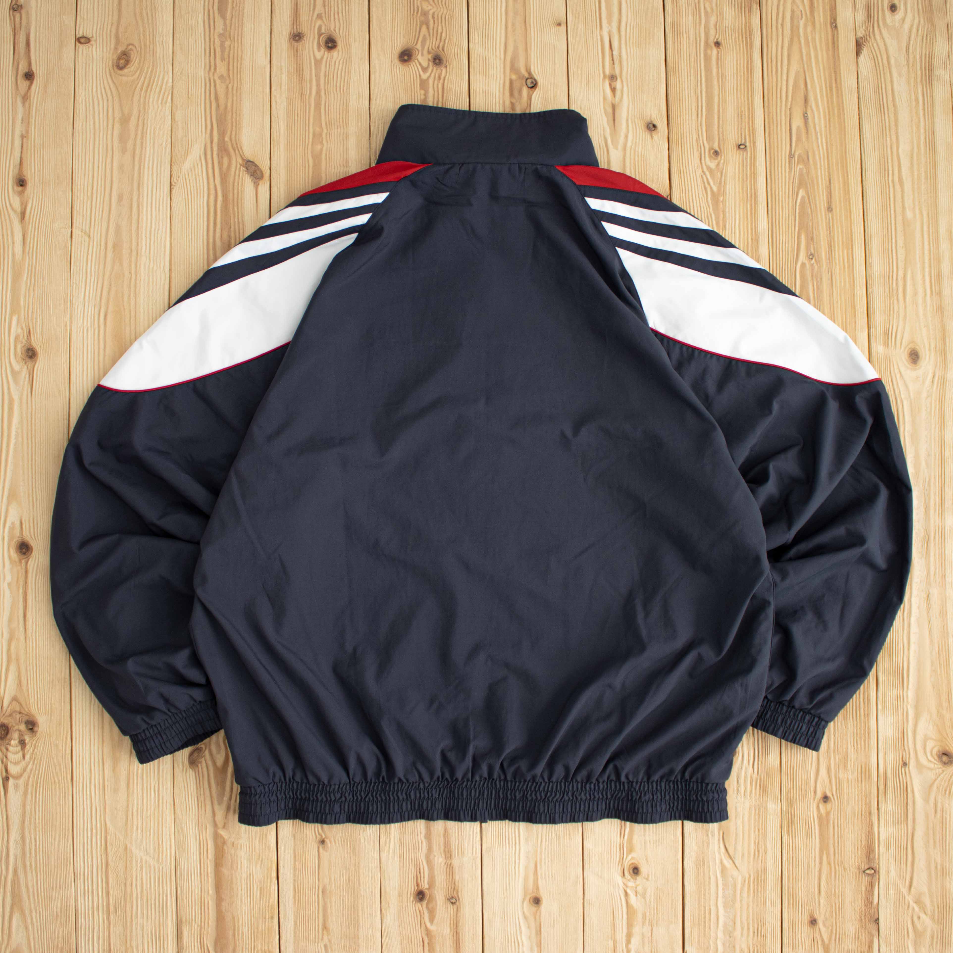 (XL) Adidas Vintage Embroidered Jacket Gray