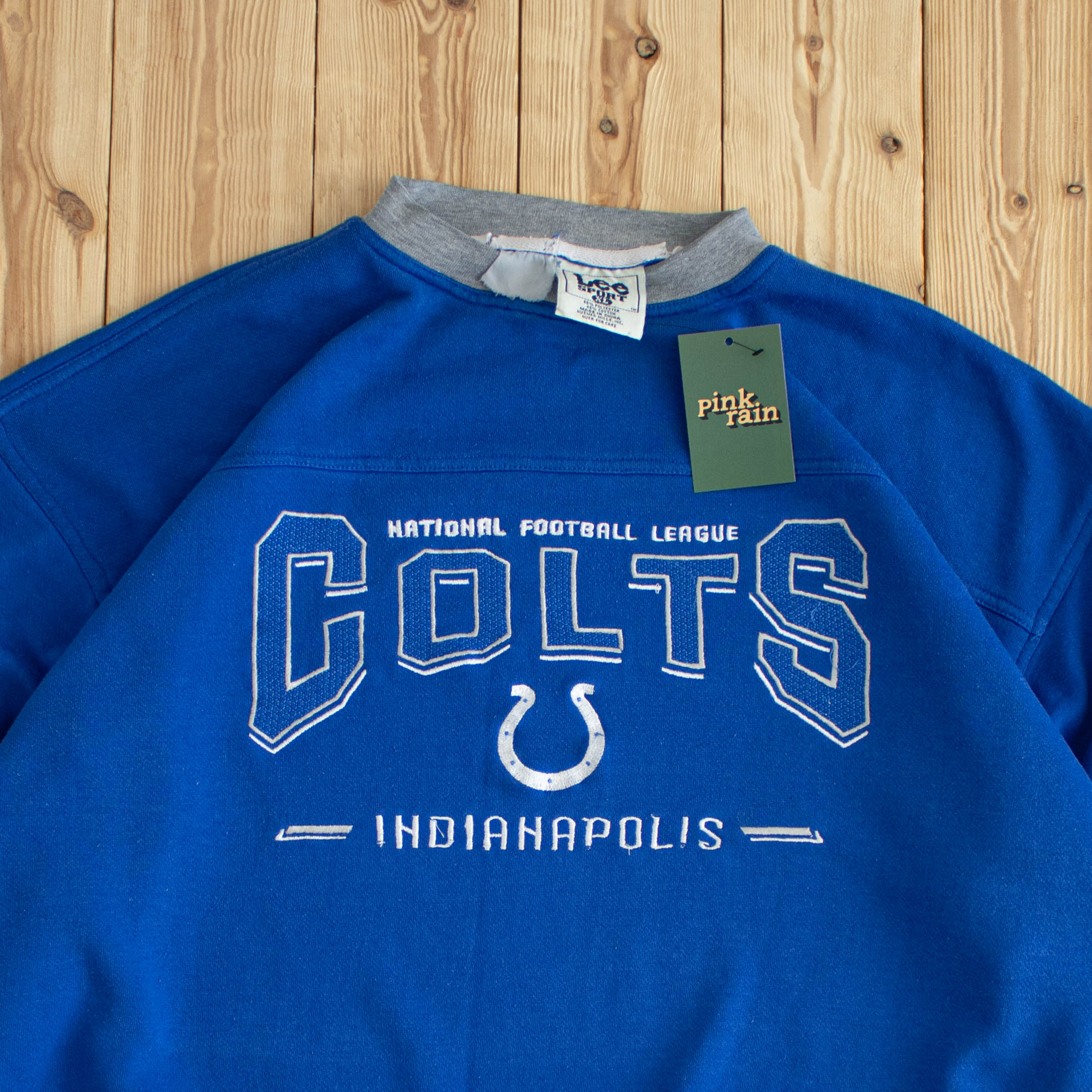 (XL) Lee Indianapolis Colts Vintage Embroidered Sweatshirt Blue
