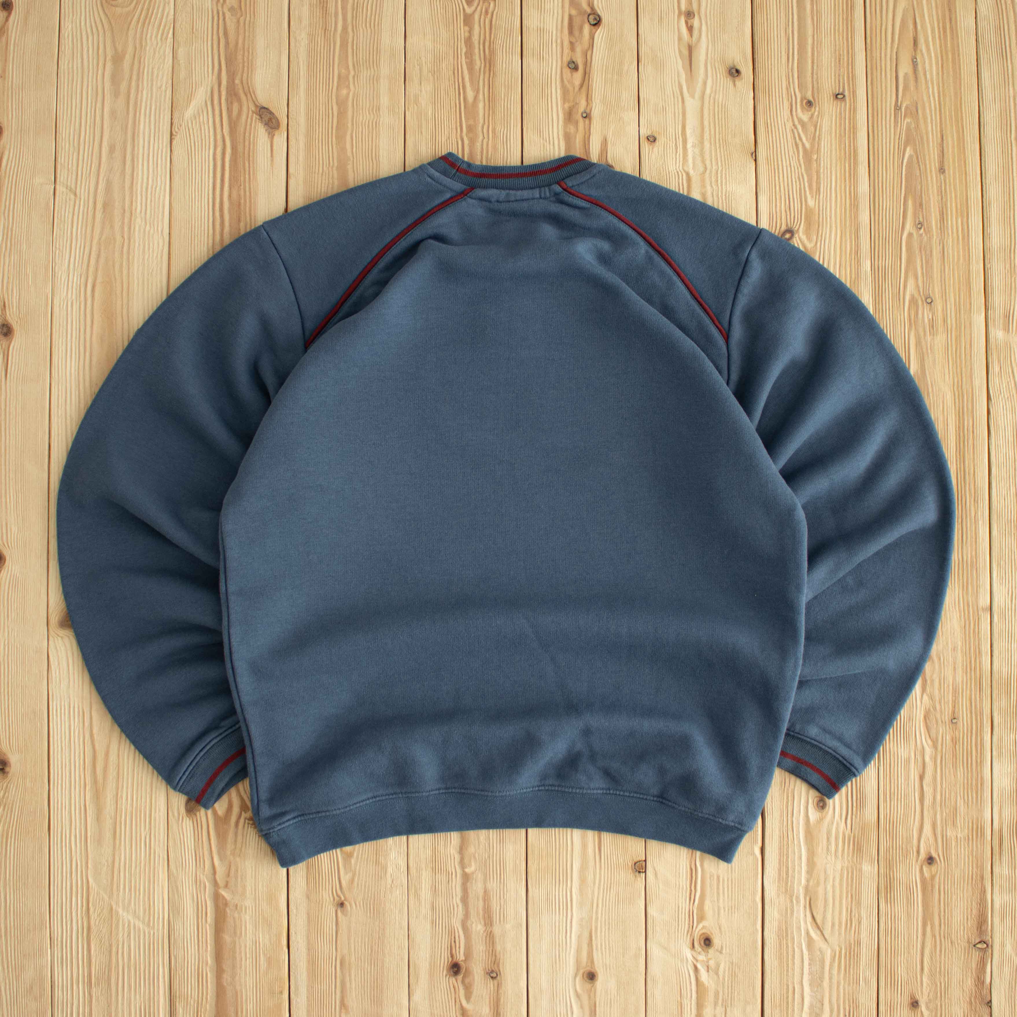 (M) Nike Spell Out Vintage Embroidered Sweatshirt Blue
