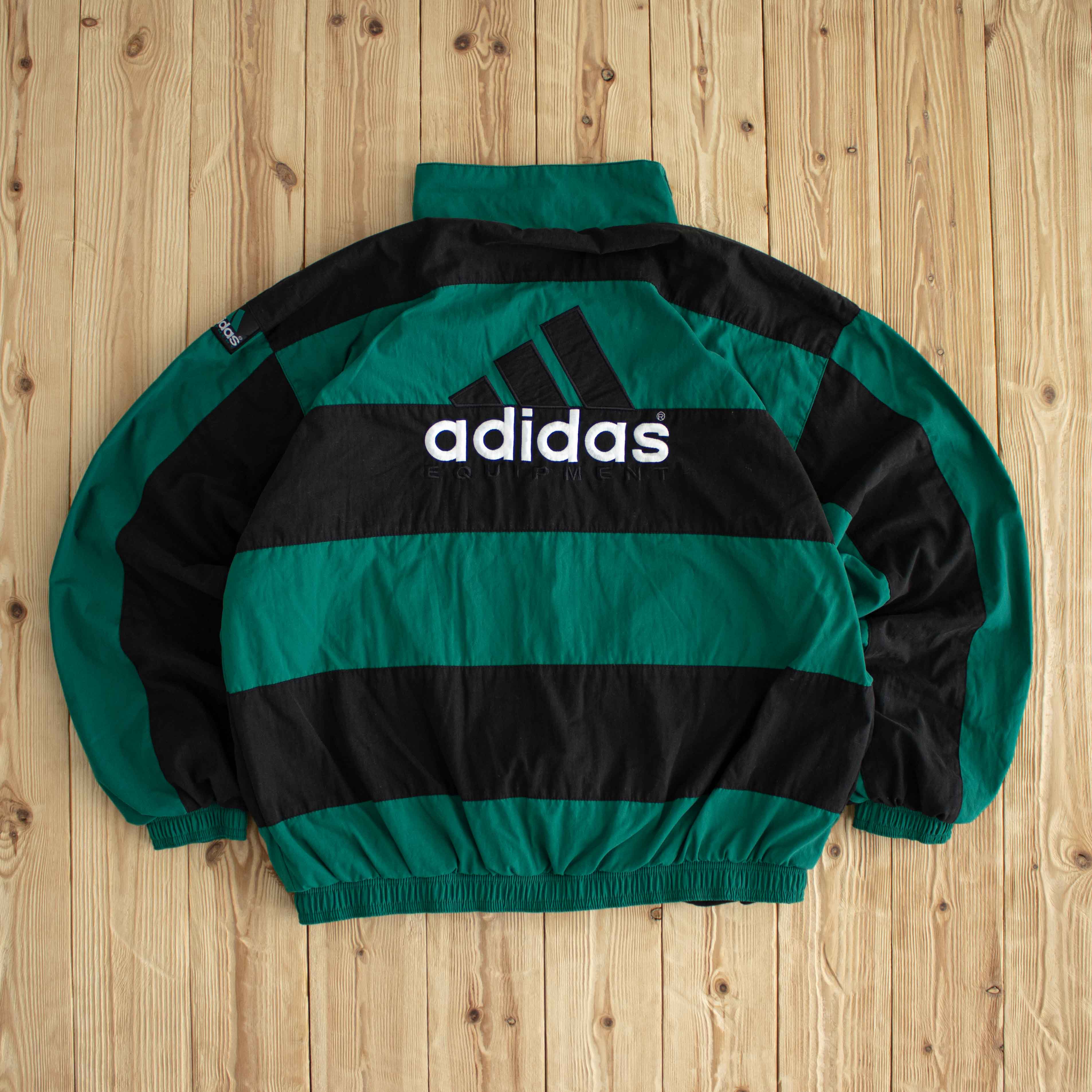 (L) Adidas Equipment Vintage Embroidered Jacket Green