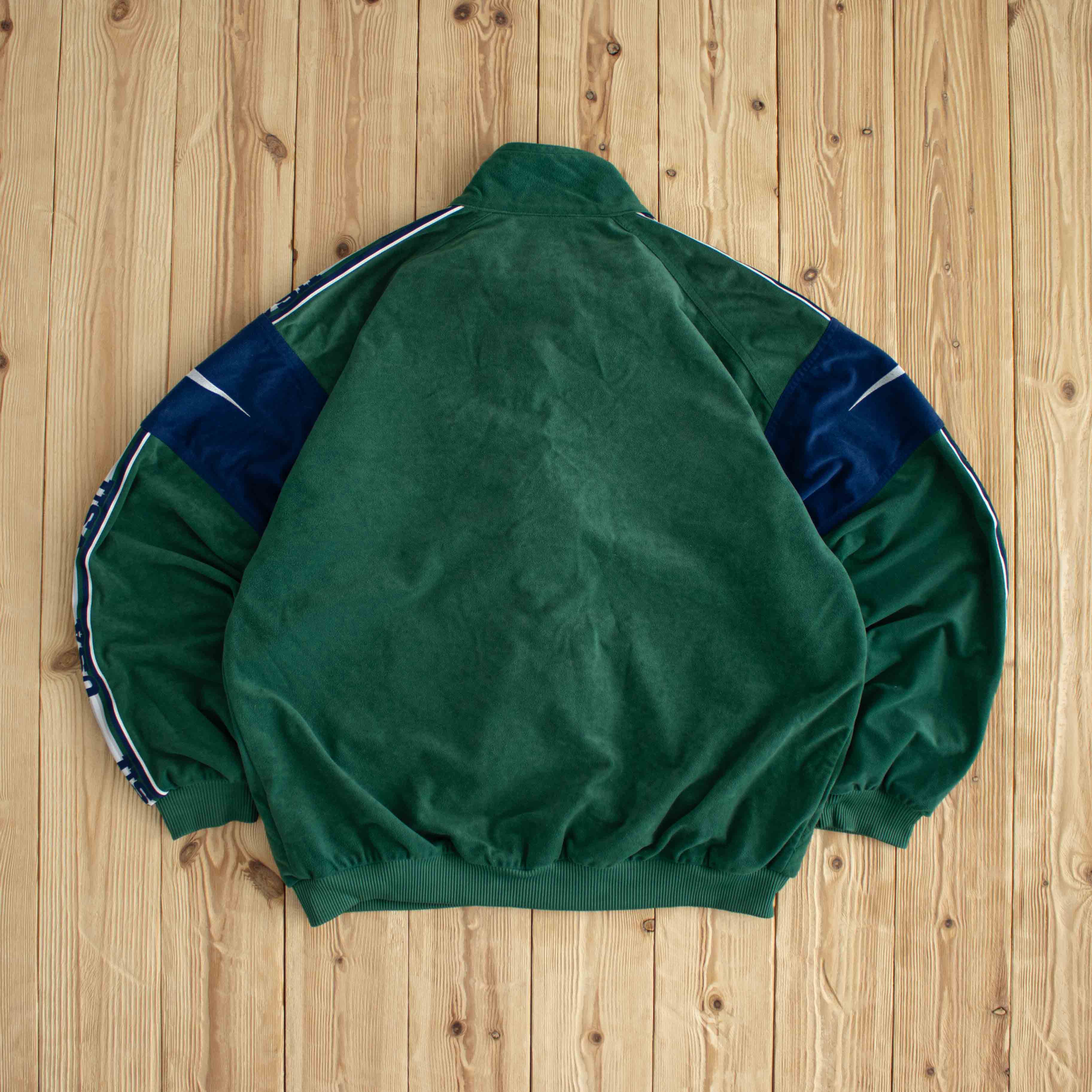 (M) Nike USA Vintage Embroidered Full-Zip Sweatshirt Green