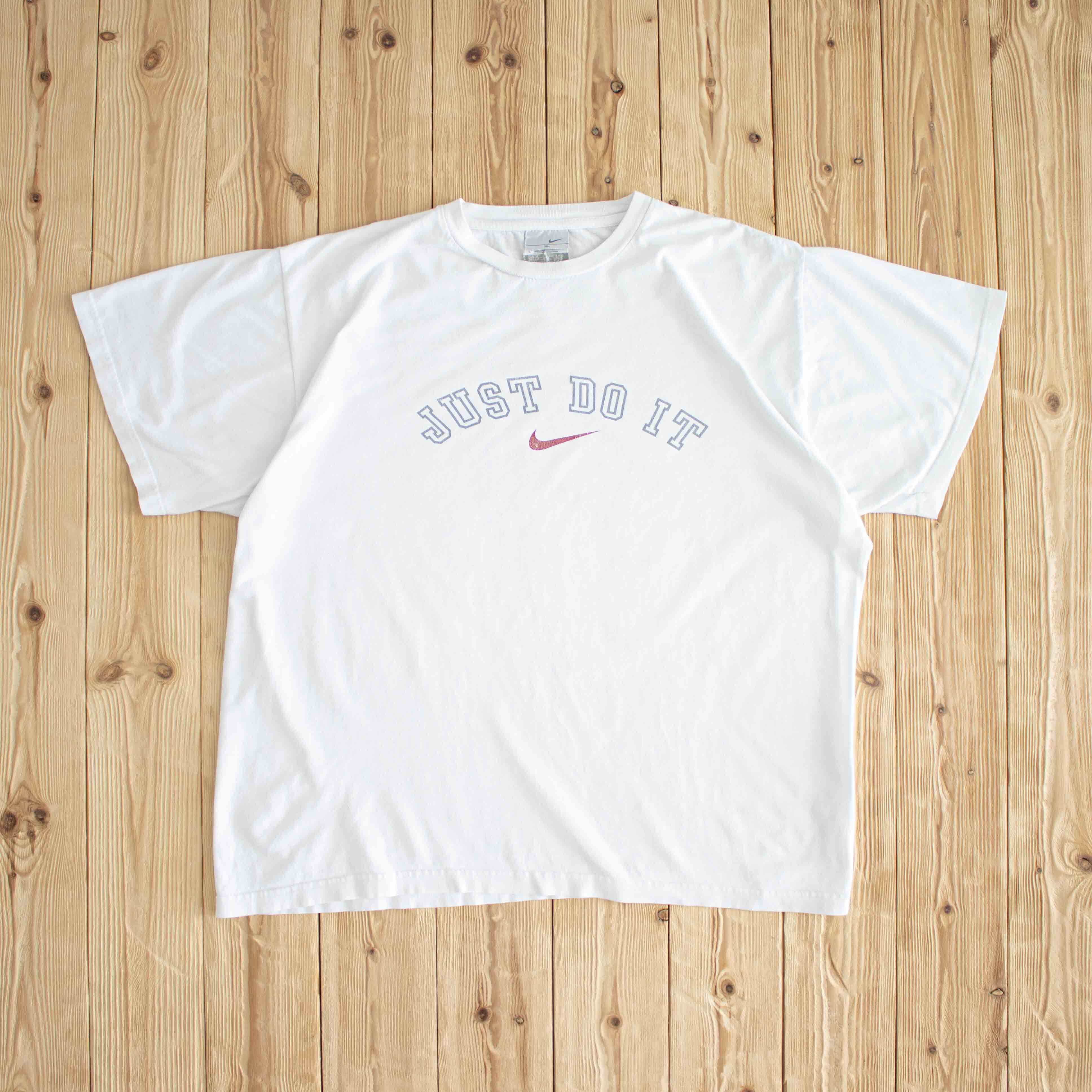 (L/XL) Nike 'Just Do It' Vintage T-Shirt White