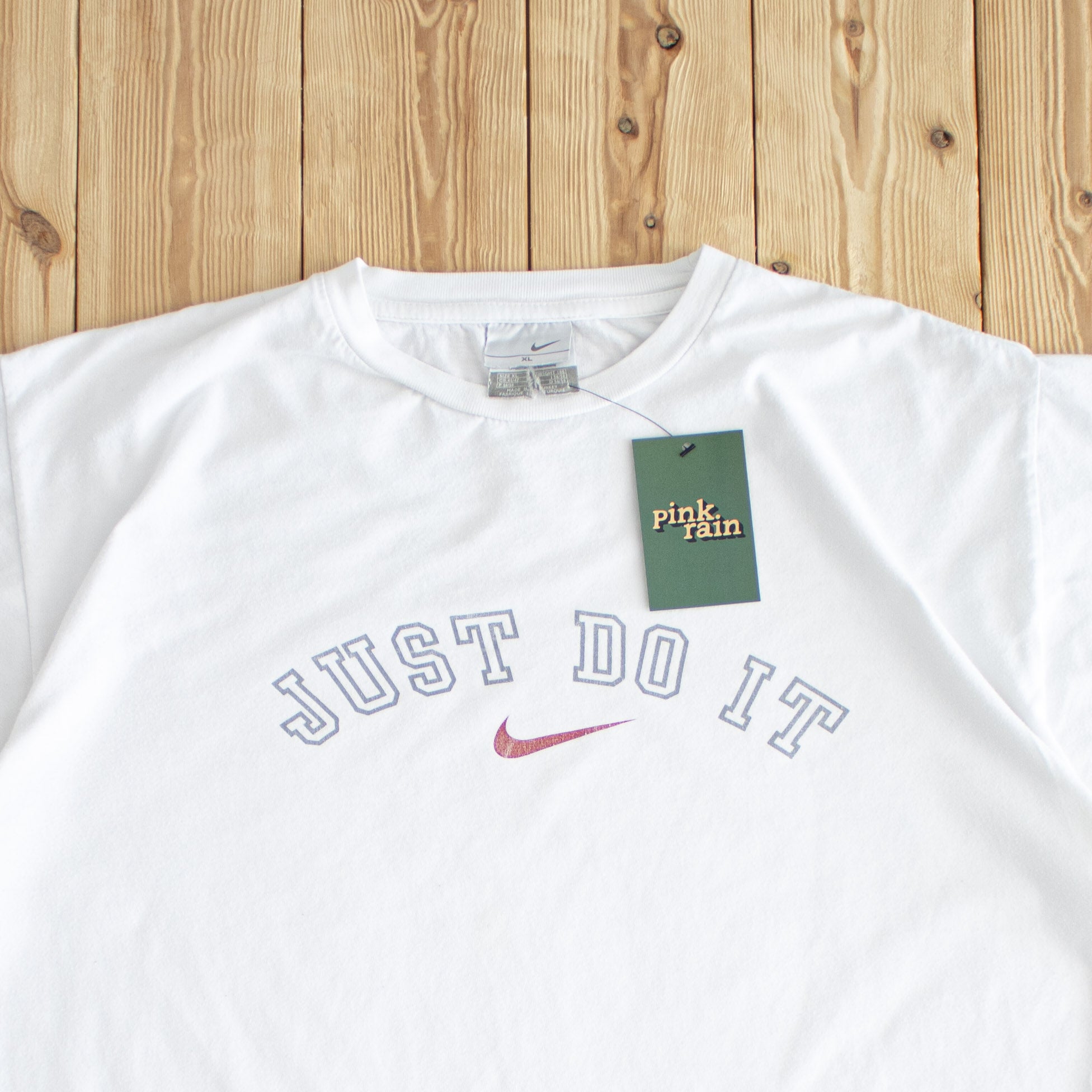 (L/XL) Nike 'Just Do It' Vintage T-Shirt White