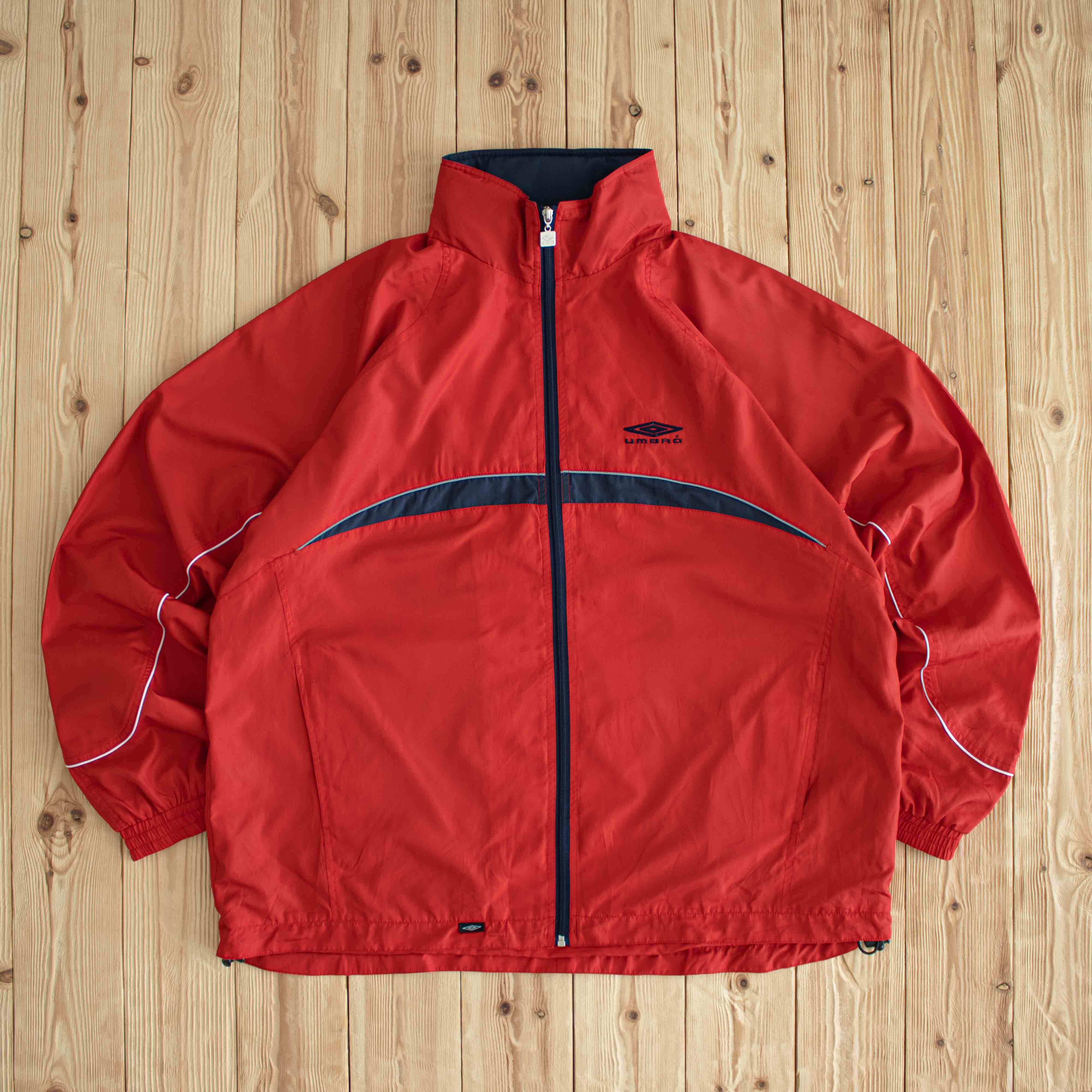 (XL) Umbro Vintage Embroidered Jacket Red