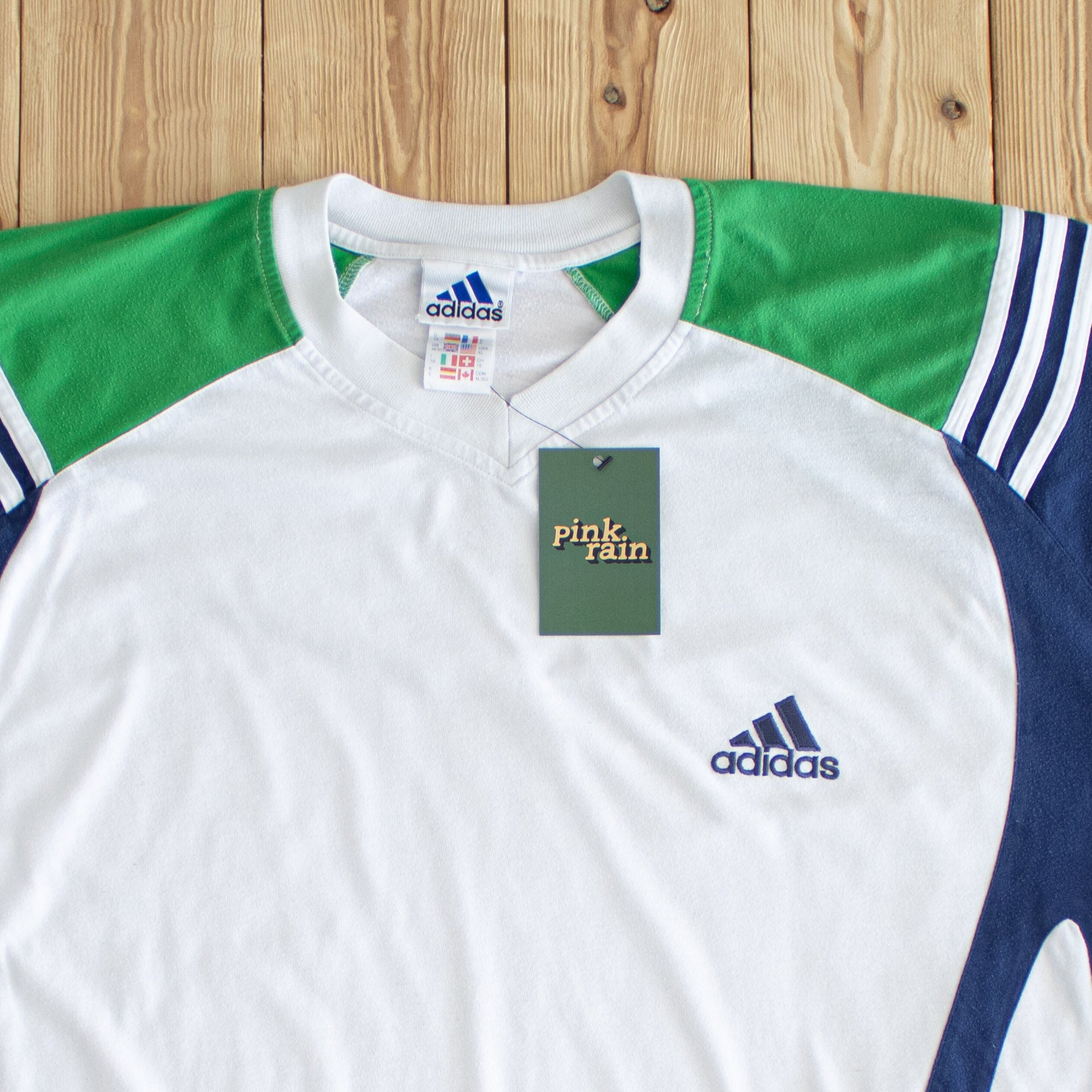 (XL) Adidas Vintage Essential Embroidered T-Shirt White