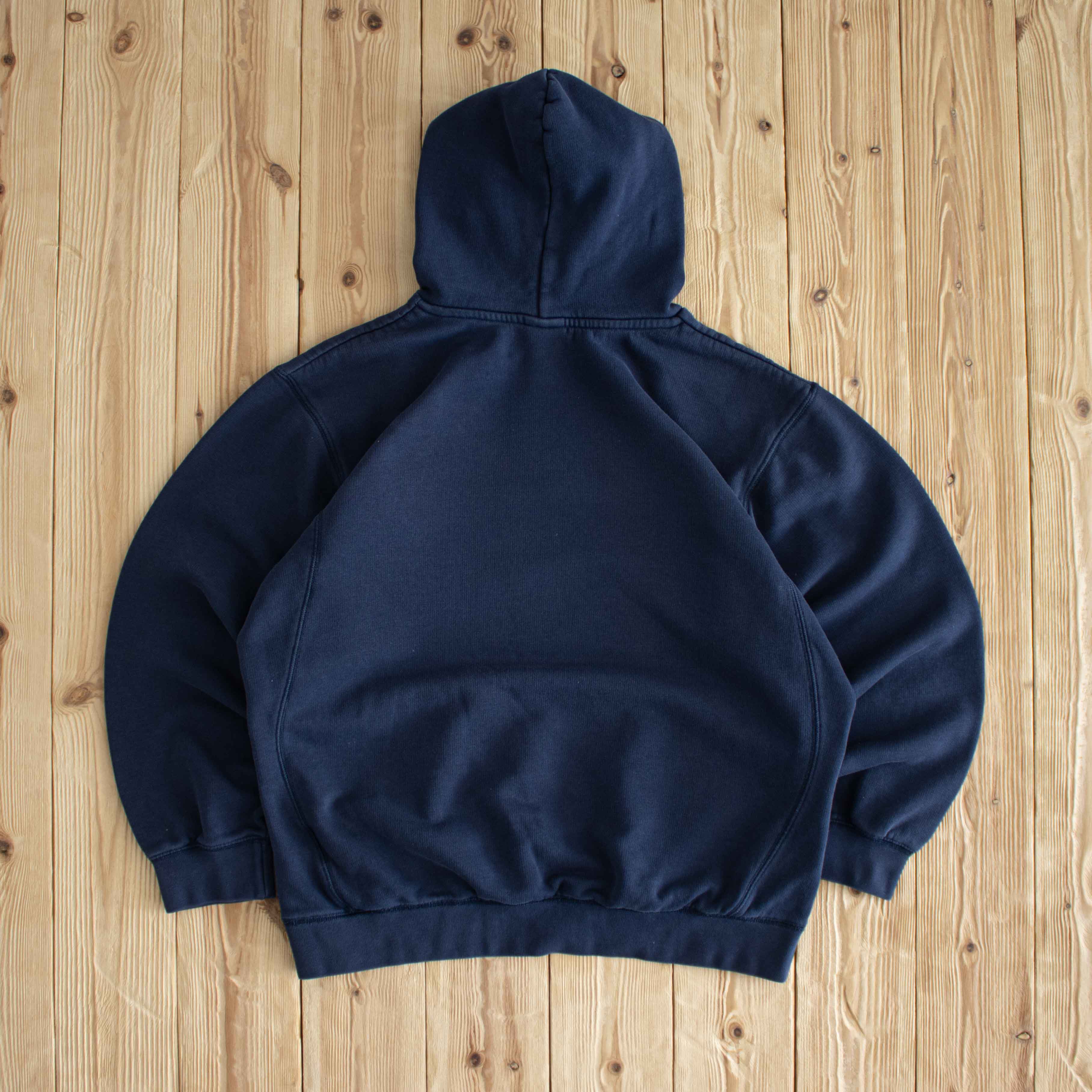 (S/M) Nike Vintage Essential Embroidered Hoodie Blue