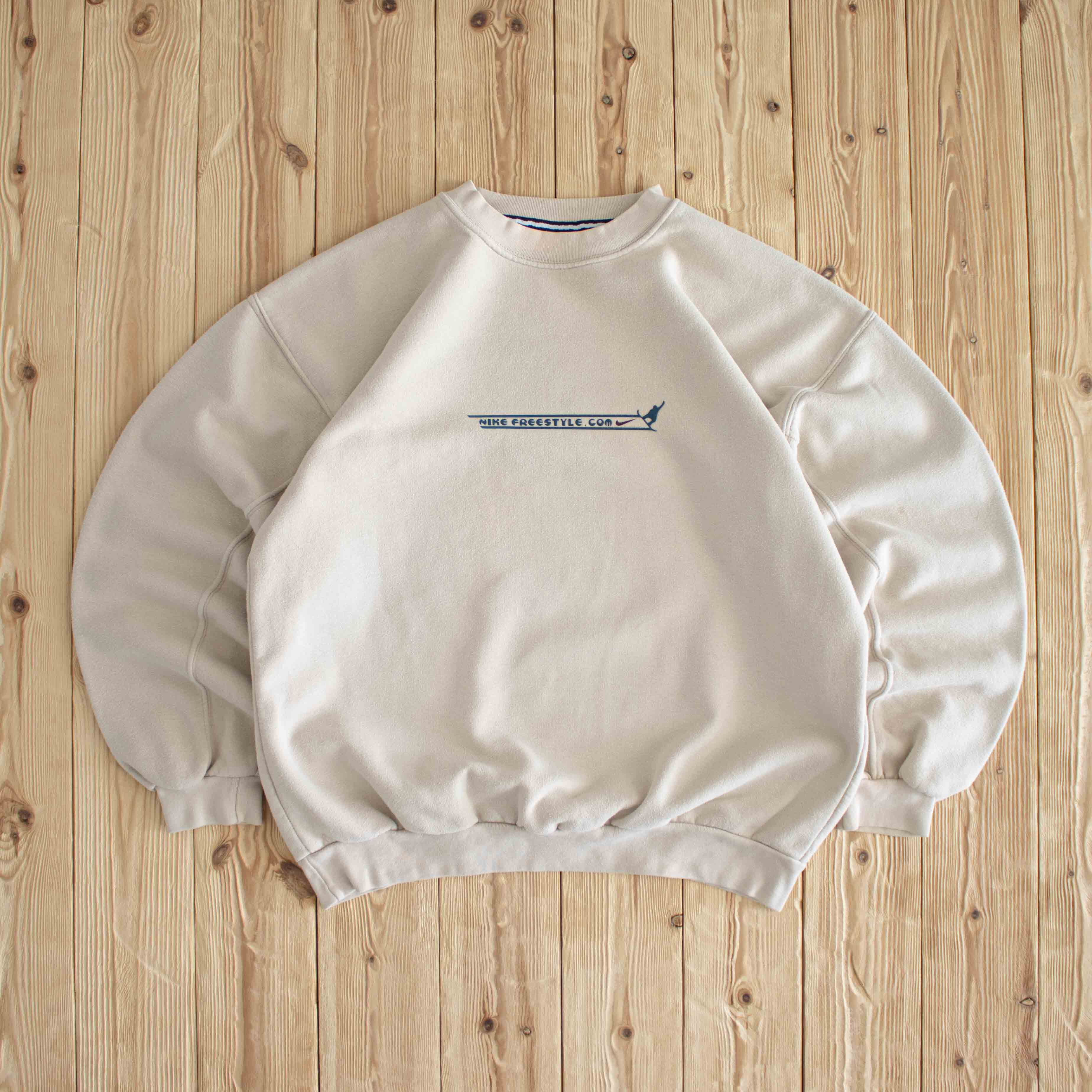 (M) Nike Freestyle Vintage Sweatshirt Beige