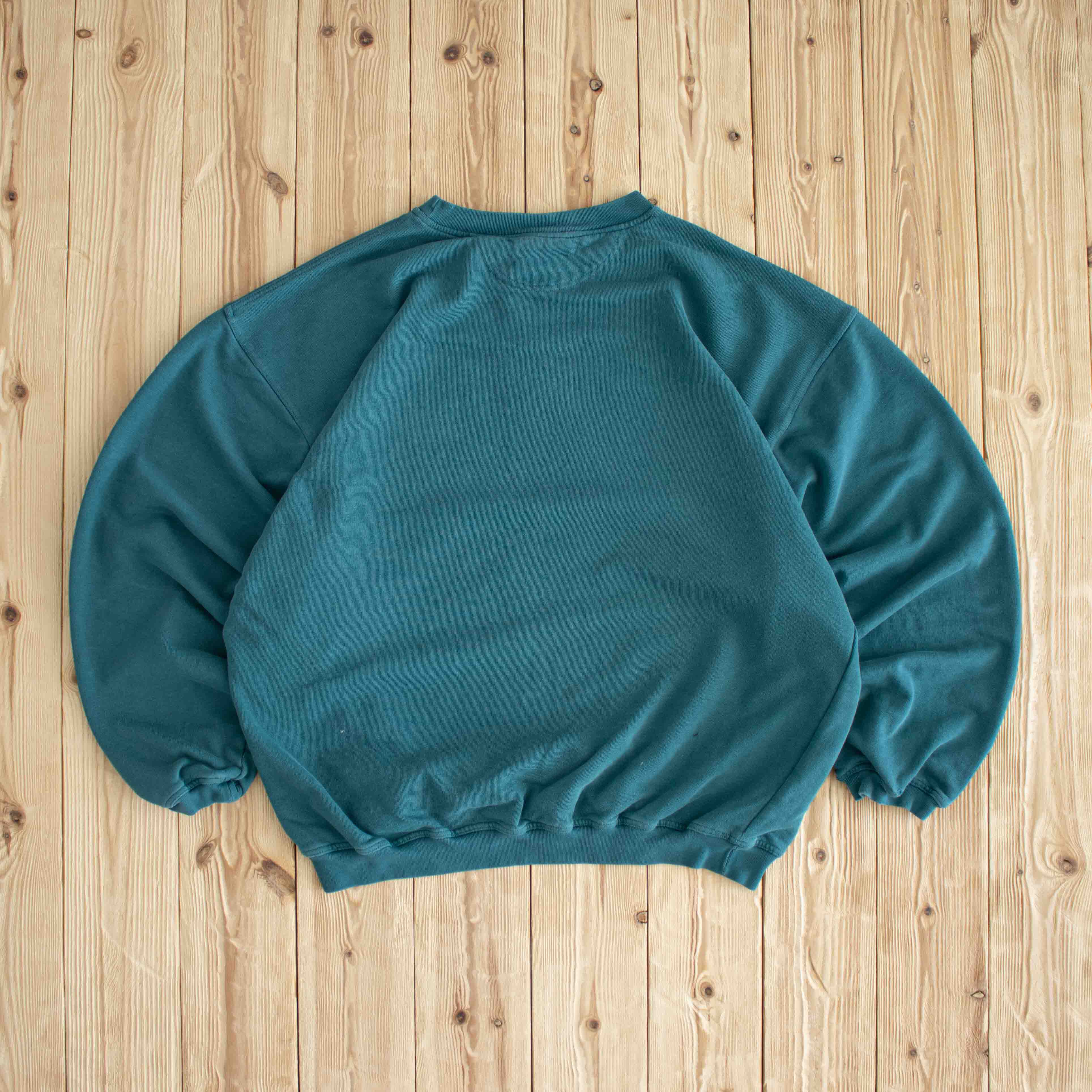 (L) Adidas Vintage Embroidered Sweatshirt Green