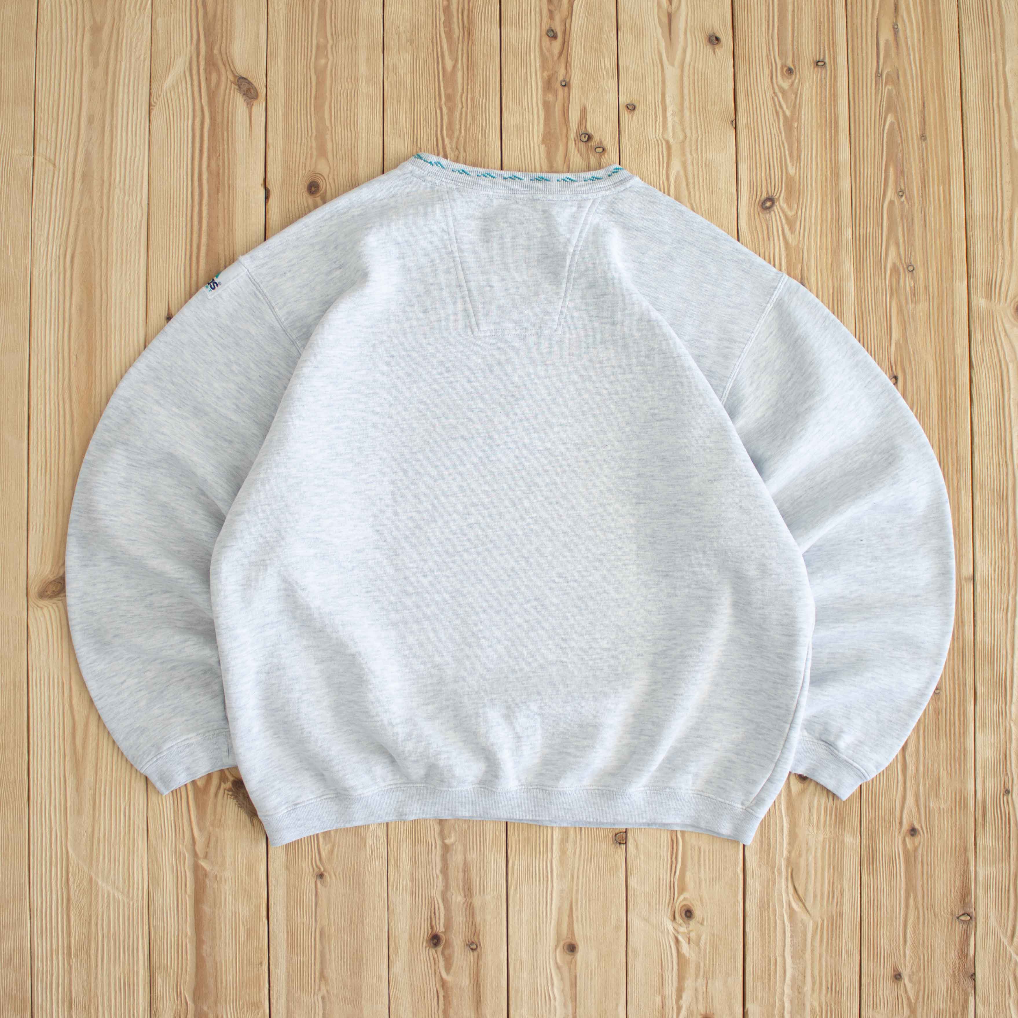 (L) Adidas Equipment Vintage Embroidered Sweatshirt White