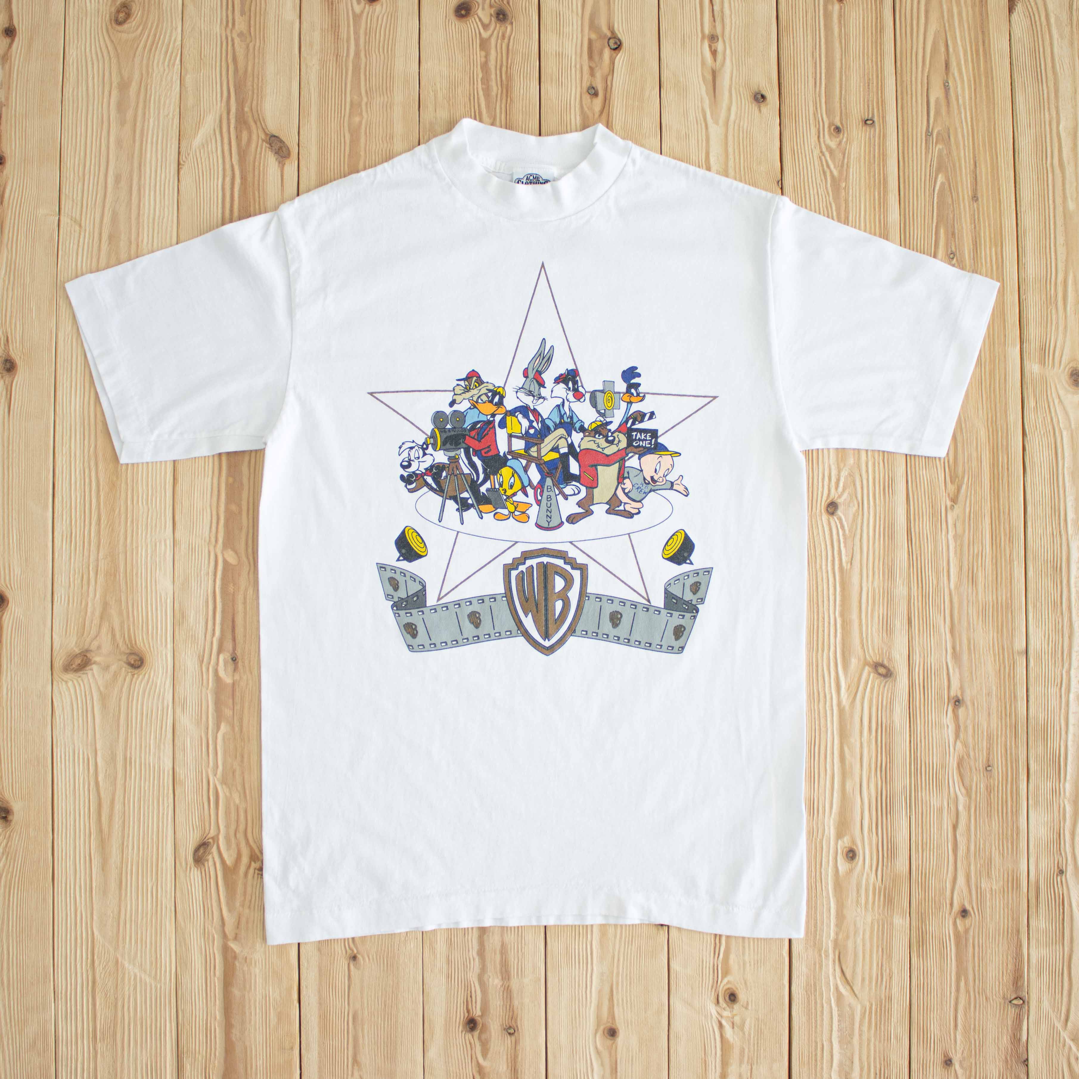 (S/M) Warner Bros Acme Vintage Single Stitch T-Shirt White