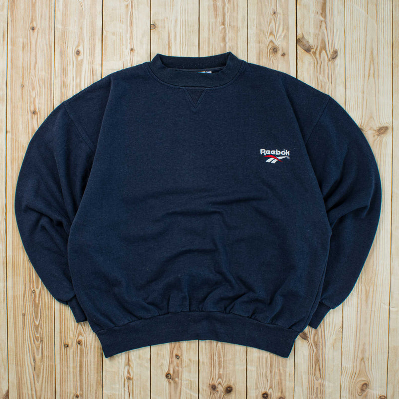 (L) Vintage Reebok Essential Embroidered Sweatshirt