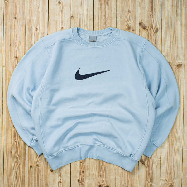 (L) Vintage Nike Swoosh Embroidered Sweatshirt