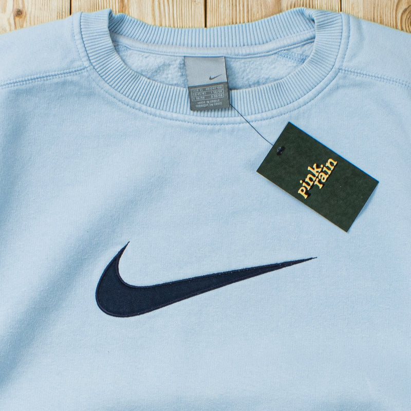 (L) Vintage Nike Swoosh Embroidered Sweatshirt