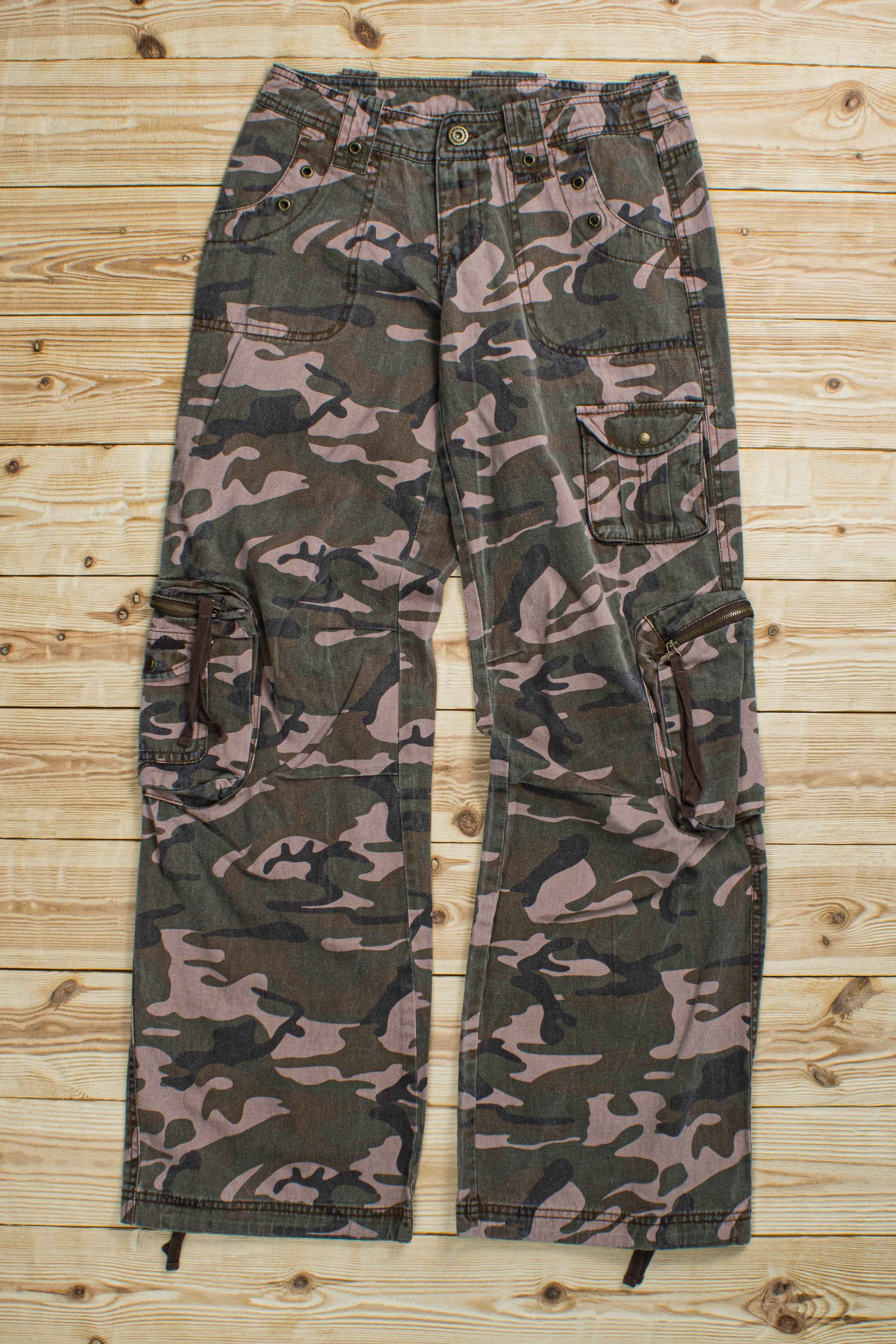 (W29 L32) Vintage Reporter Camo Pants