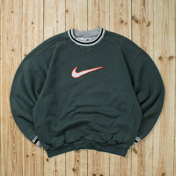 (M) Vintage Nike Center Swoosh Embroidered Sweatshirt