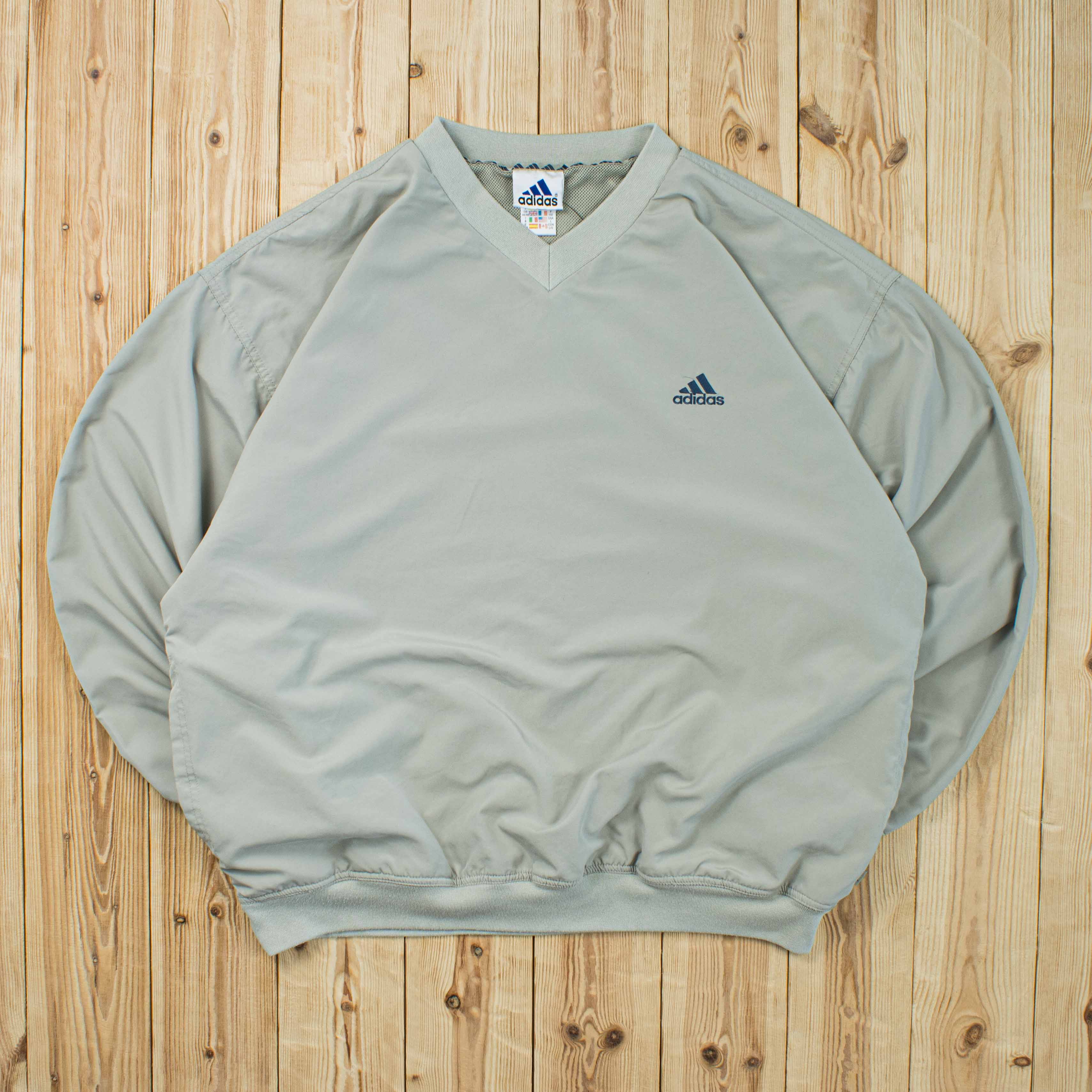 (L) Vintage Adidas Essential Embroidered Windbreaker