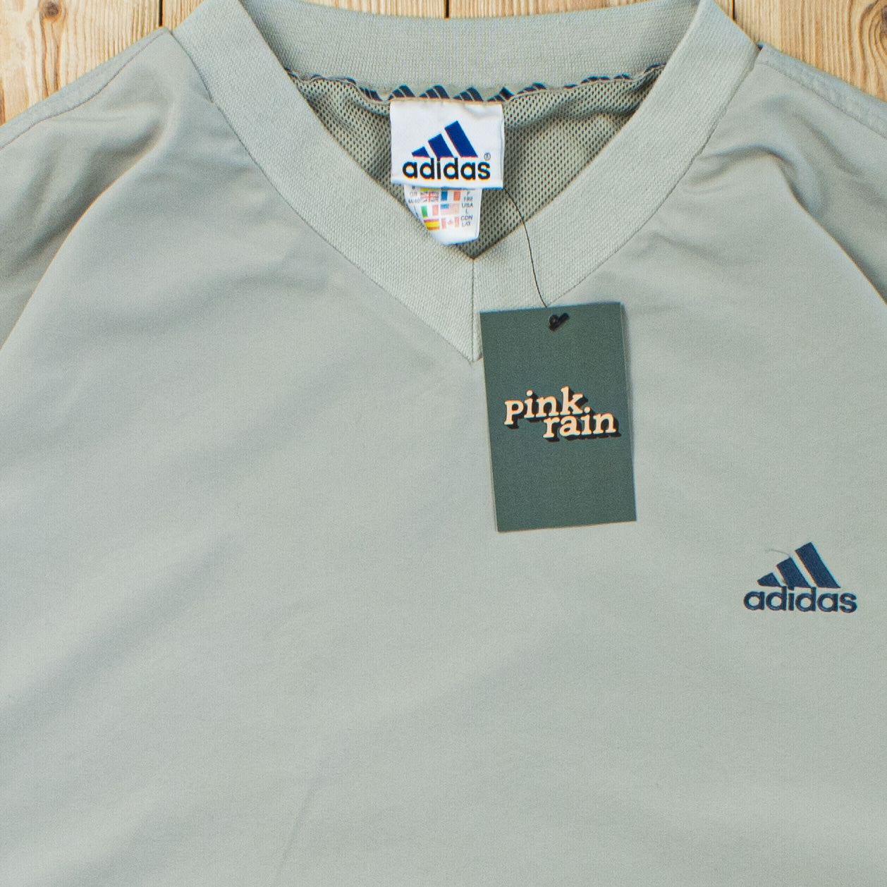 (L) Vintage Adidas Essential Embroidered Windbreaker