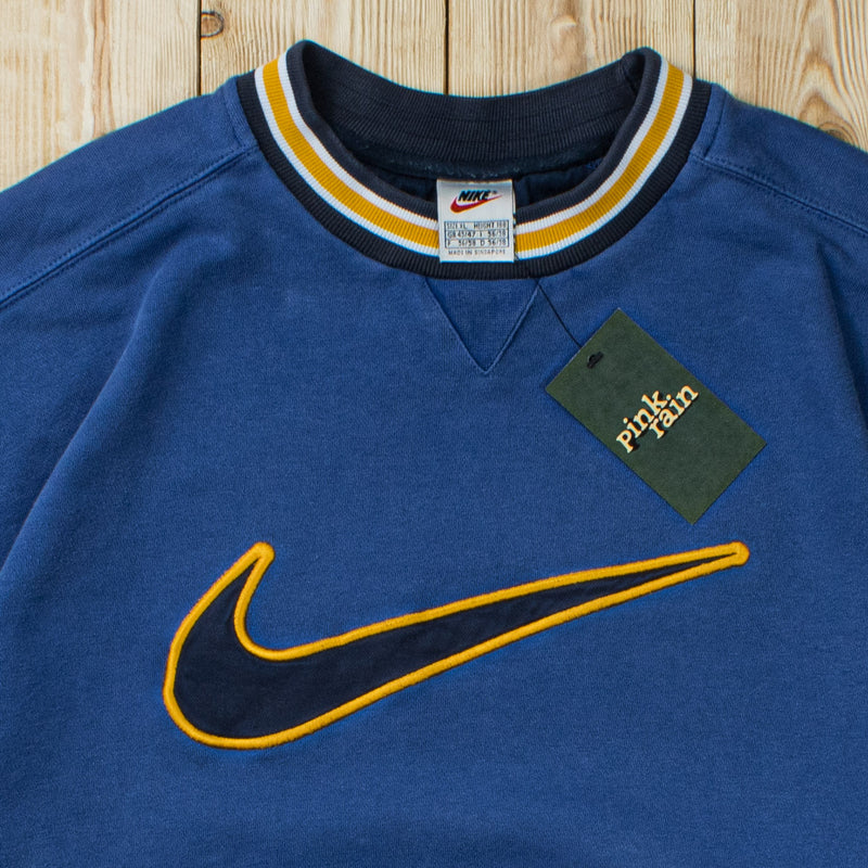 (XL) Vintage Nike Big Swoosh Embroidered Sweatshirt