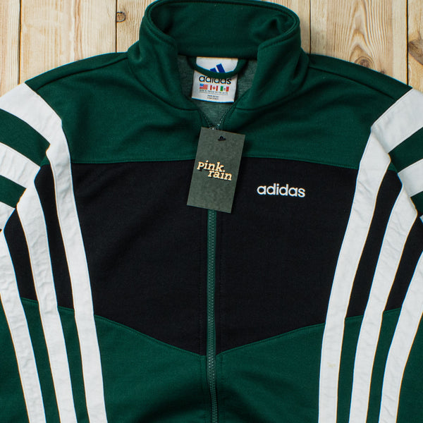 (XL) Vintage Adidas Essential Embroidered Full-Zip Sweatshirt
