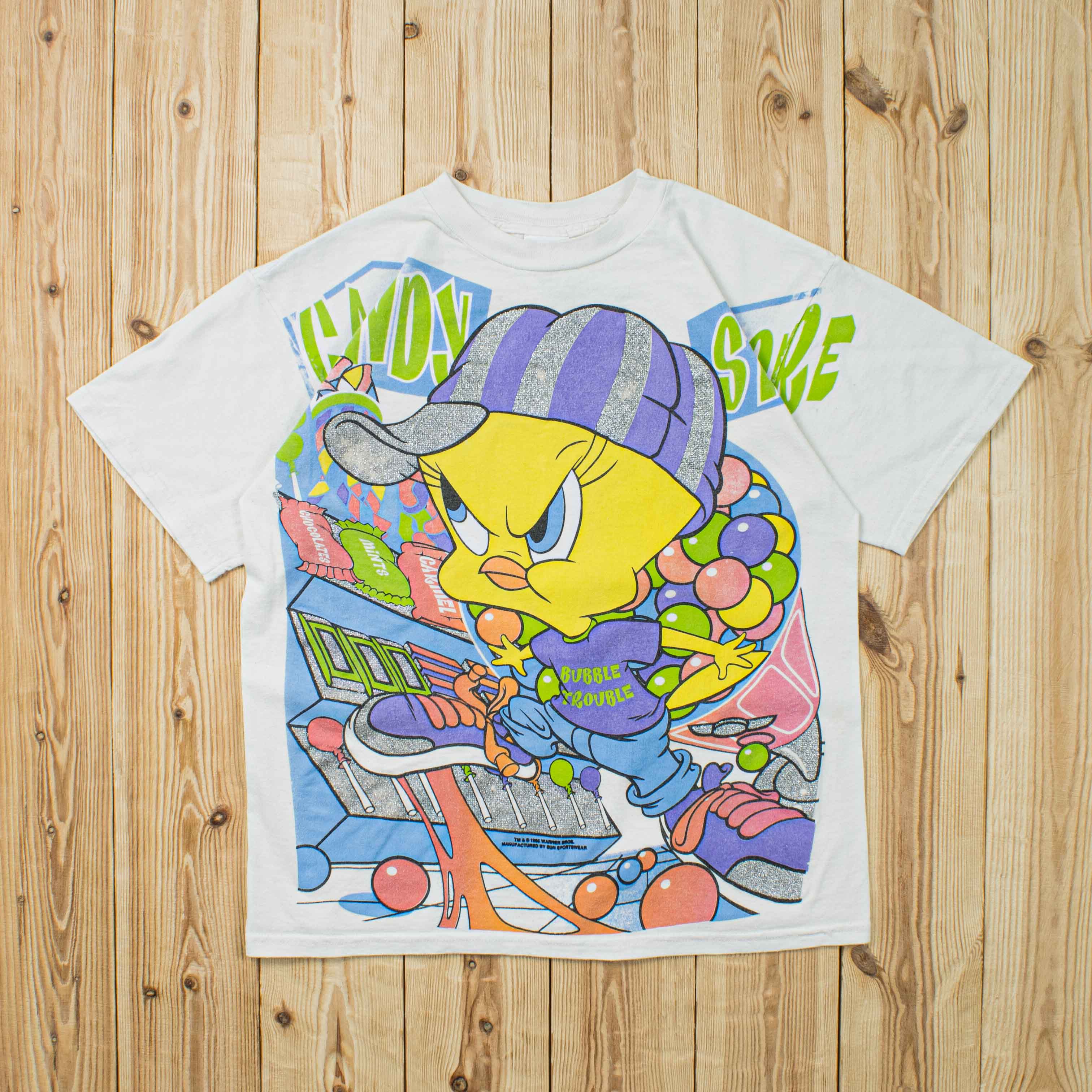 (S) 1996 Tweety Bubble Trouble T-Shirt
