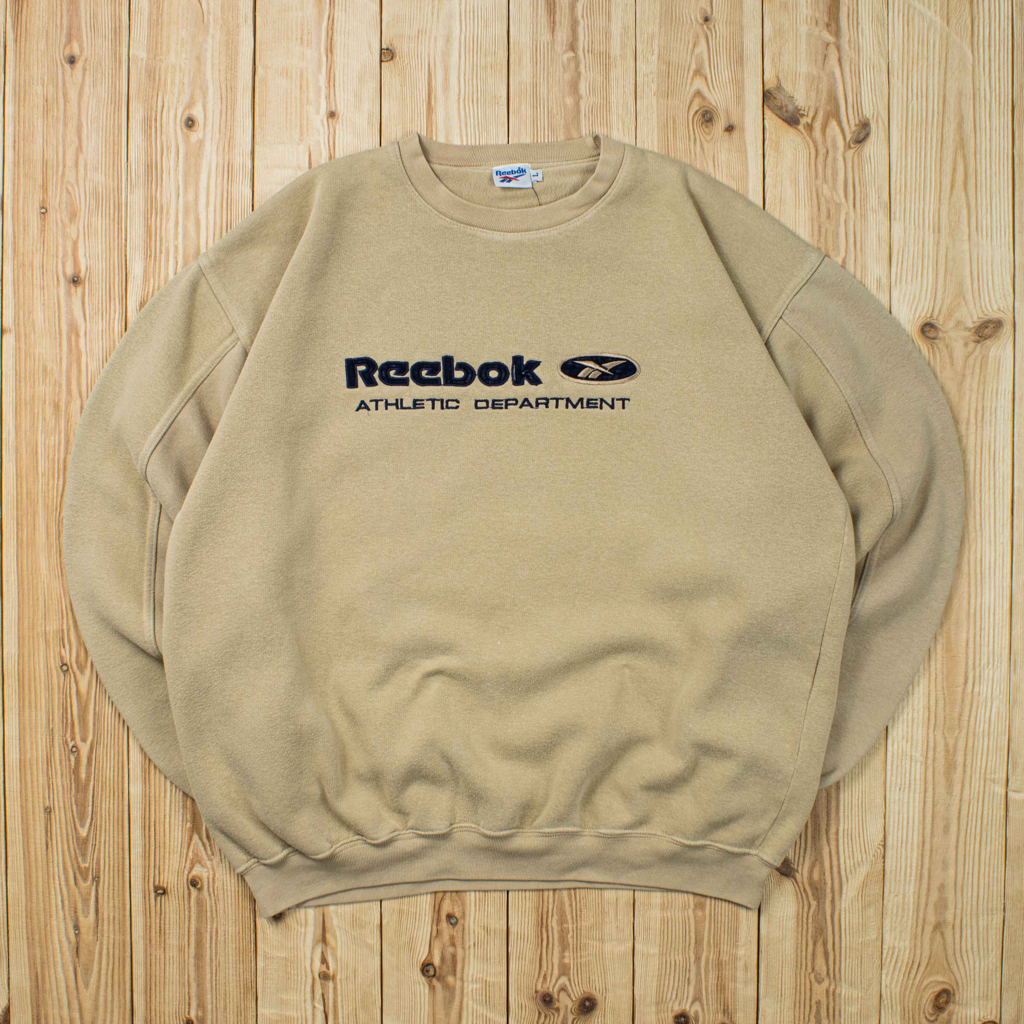 (M) Vintage Reebok Athletic Department Embroidered Sweatshirt