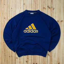 (L) Vintage Adidas Logo Embroidered Sweatshirt