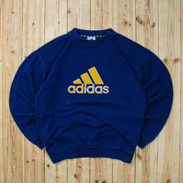 (L) Vintage Adidas Logo Embroidered Sweatshirt