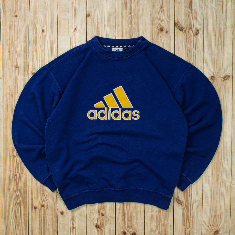 (L) Vintage Adidas Logo Embroidered Sweatshirt