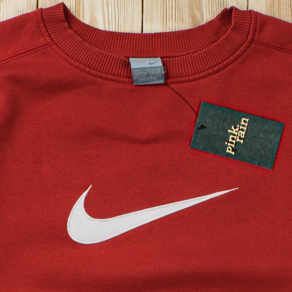 (L) Vintage Nike Swoosh Embroidered Sweatshirt