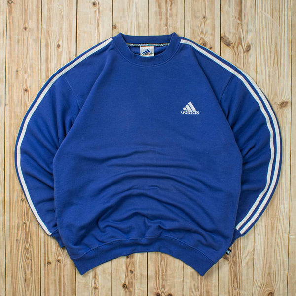 (L) Vintage Adidas Essential Embroidered Sweatshirt
