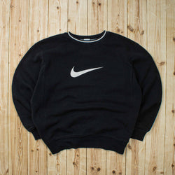 (L) Vintage Nike Swoosh Embroidered Sweatshirt