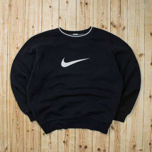 (L) Vintage Nike Swoosh Embroidered Sweatshirt