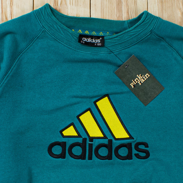(M) Vintage Adidas Spell Out Embroidered Sweatshirt