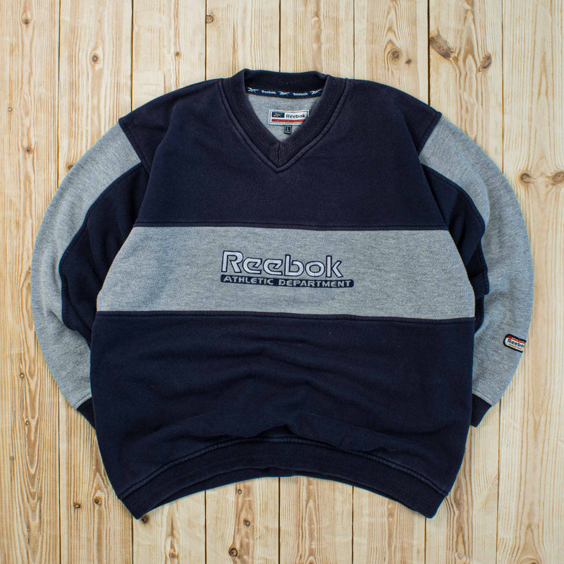 (M) Vintage Reebok Athletic Department Embroidered Sweatshirt