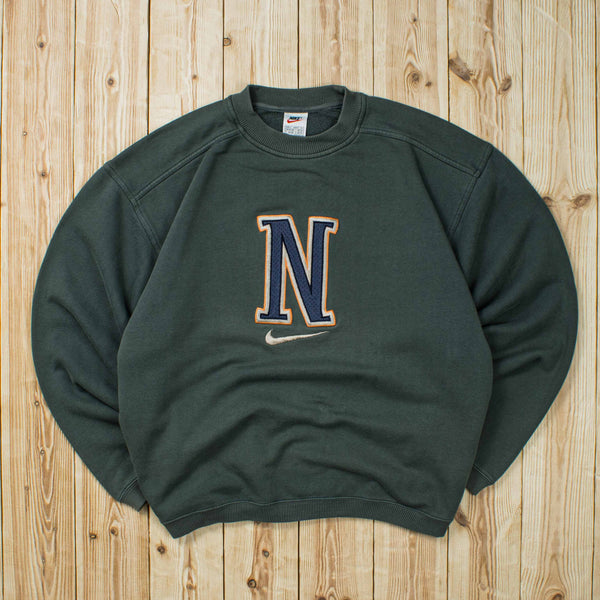 (L) Vintage Nike Swoosh Embroidered Sweatshirt