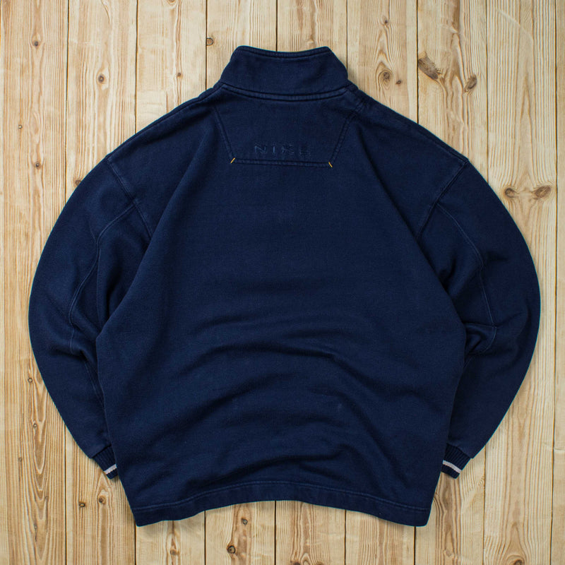 (L) Vintage Nike Essential Embroidered Quarter-Zip Sweatshirt
