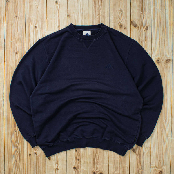 (L) Vintage Adidas Essential Embroidered Sweatshirt