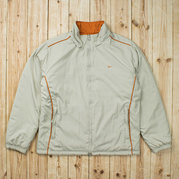 (M) Vintage Reversible Nike Essential Embroidered Puffer Jacket