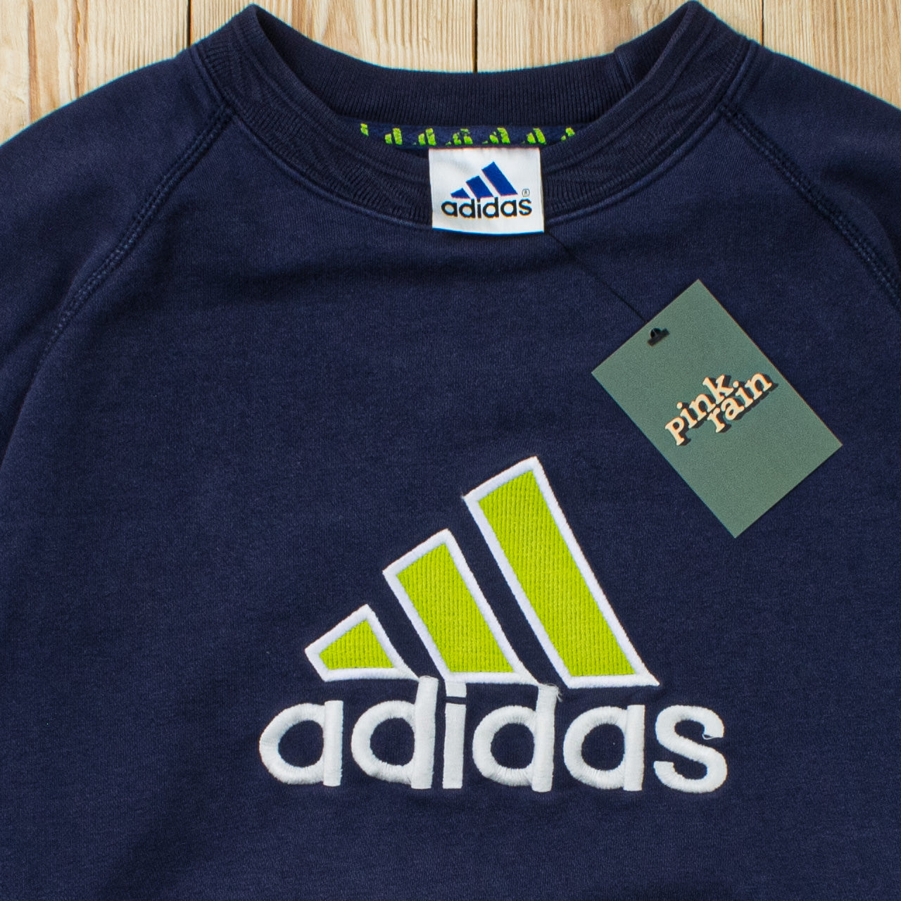 (S) Vintage Adidas Spell Out Embroidered Sweatshirt