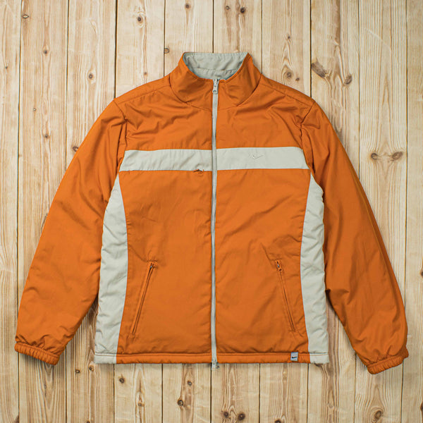(M) Vintage Reversible Nike Essential Embroidered Puffer Jacket