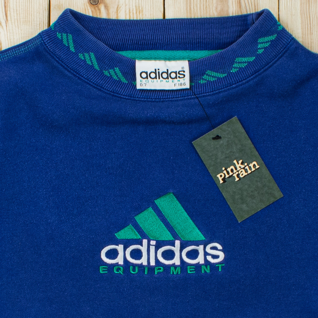 (S/M) Vintage Adidas Equipment Embroidered Sweatshirt