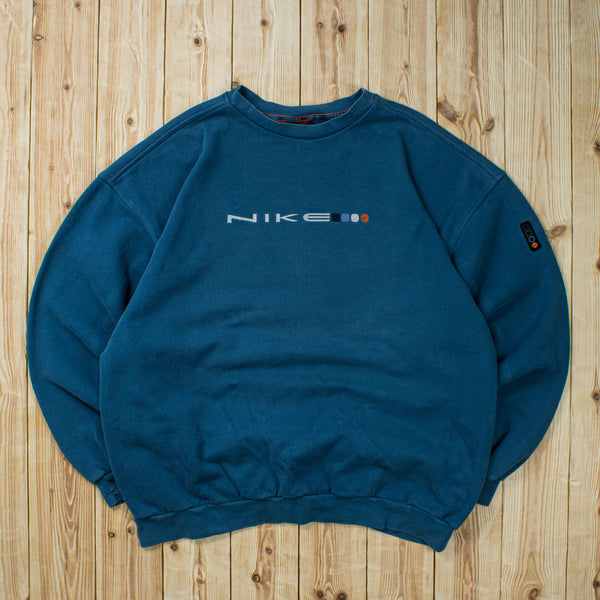 (XL) Vintage Nike Spell Out Embroidered Sweatshirt