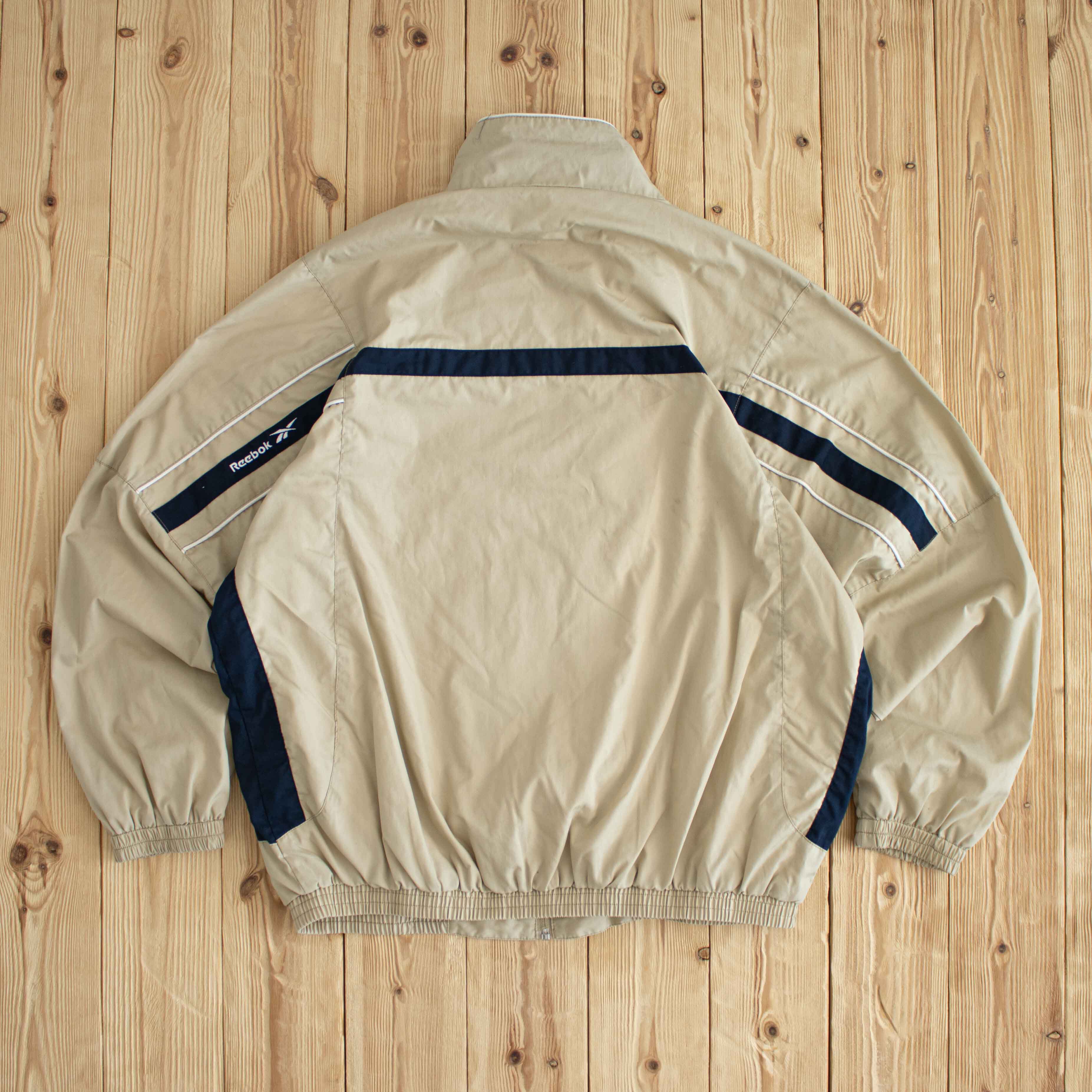 (L) Reebok Vintage Embroidered Jacket Beige