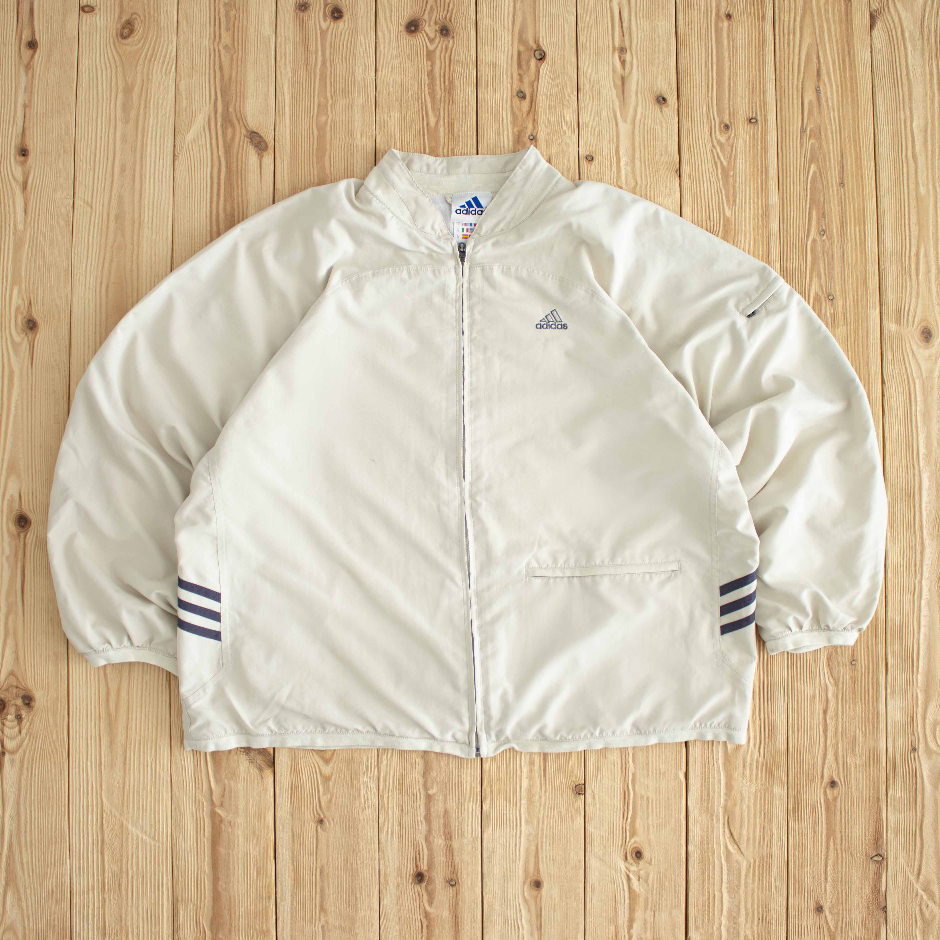 (M) Adidas Vintage Embroidered Jacket Beige